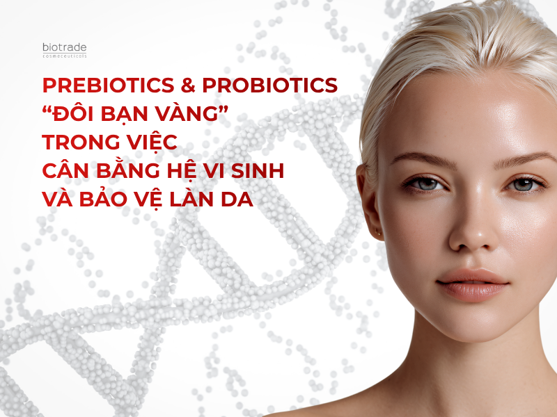 Prebiotics & Probiotics – “Đôi bạn vàng” trong việc cân bằng hệ vi sinh và bảo vệ làn da