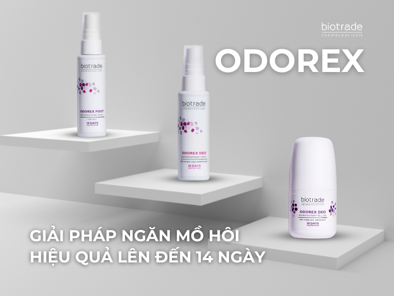 ODOREX – Giải pháp ngăn mồ hôi hiệu quả lên đến 14 ngày