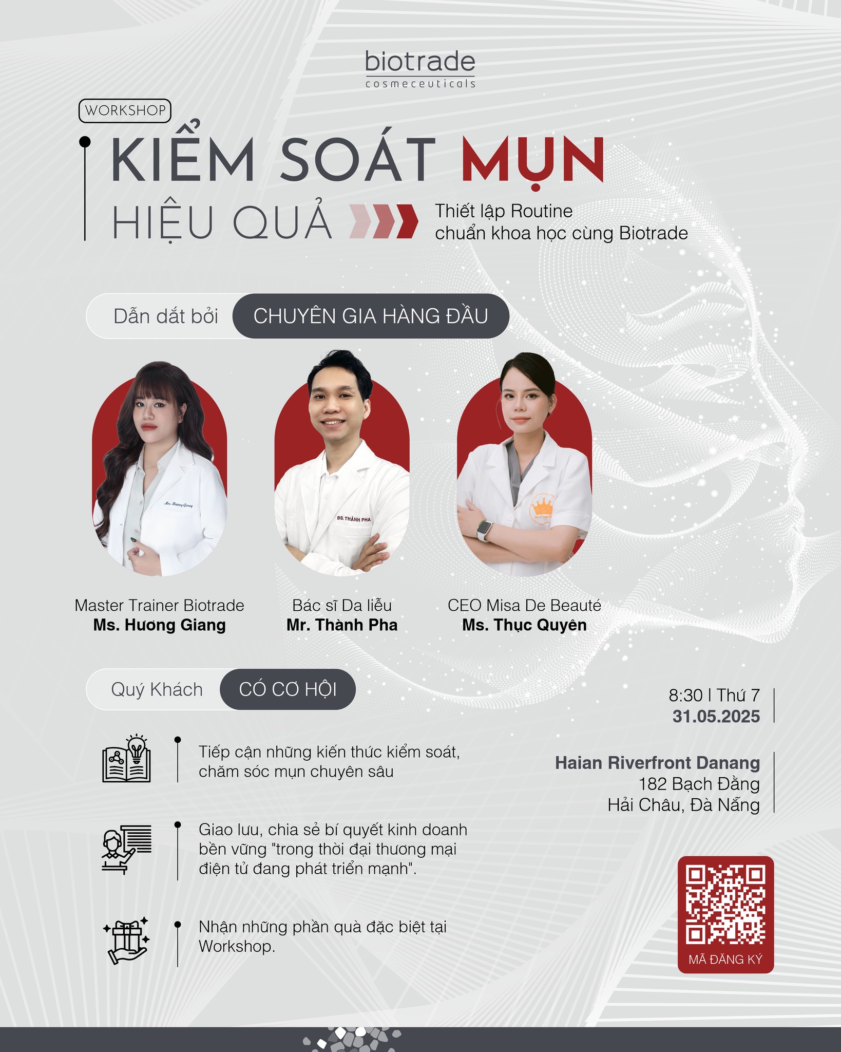 Workshop Tại Đà Nẵng: Kiểm Soát Mụn Hiệu Quả - Thiết Lập Routine Chuẩn Khoa Học Cùng Biotrade tại Đà Nẵng