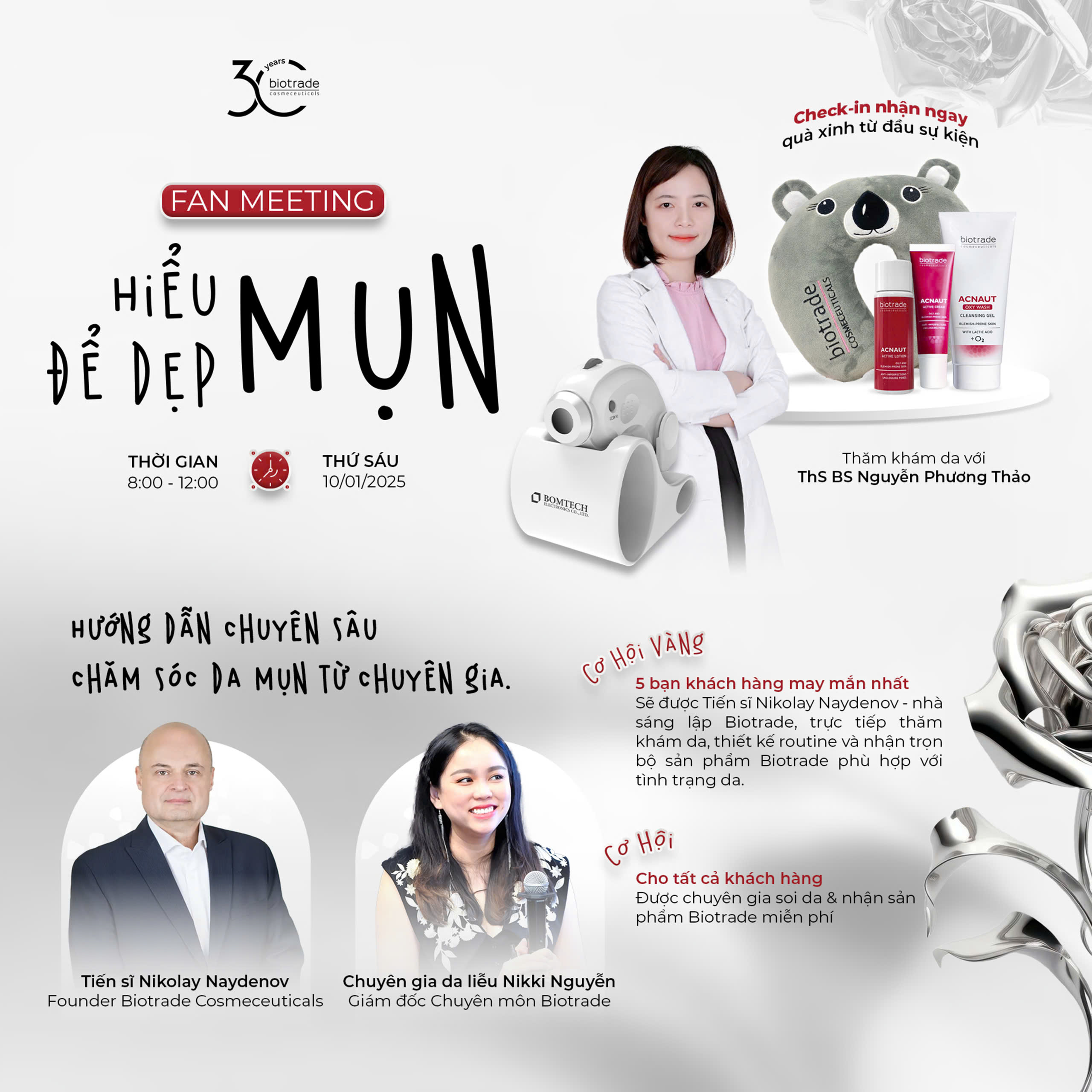 ĐỘC QUYỀN DÀNH CHO FAN BIOTRADE: FAN MEETING "HIỂU MỤN ĐỂ DẸP MỤN"